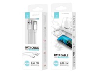 Techancy Cabo De Carregamento 3m Usb- Tipo C Branco TB1726, Carregamento R�pido De 2,4 A, Carregamen