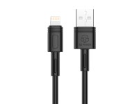 Techancy Fast Charging Data Cable 5A 1m Black TB1761, Usb-Lightning Interface, Supports Data Transfe