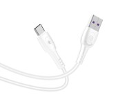 Techancy Super Fast Charging Data Cable 6A White TB1729, USB Type-C Port, 1M Length, Fast Charging Techancy Super Fast Charging Data Cable 6A White TB1729, USB Type-C Port, 1M Length, Fast Charging