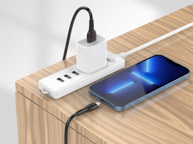 Techancy Super Fast Charging Data Cable 6A Black TB1762, USB-TIp8/X/11-14 Port, 1M Long, Fast Chargi Techancy Super Fast Charging Data Cable 6A Black TB1762, USB-TIp8/X/11-14 Port, 1M Long, Fast Chargi