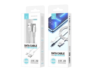 Techancy 2m Data Cable TB1766, 2.4a For Charging Ip8/X/11-14 Long Distance Use More Convenient.