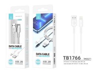 Techancy 2m Data Cable TB1766, 2.4a For Charging Ip8/X/11-14 Long Distance Use More Convenient. Techancy 2m Data Cable TB1766, 2.4a For Charging Ip8/X/11-14 Long Distance Use More Convenient.