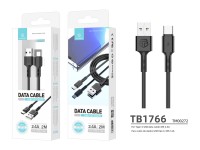 Techancy Data Cable Techancy 2m TB1766, Type C 2.4a Charging Long Distance Use More Convenient. Techancy Data Cable Techancy 2m TB1766, Type C 2.4a Charging Long Distance Use More Convenient.