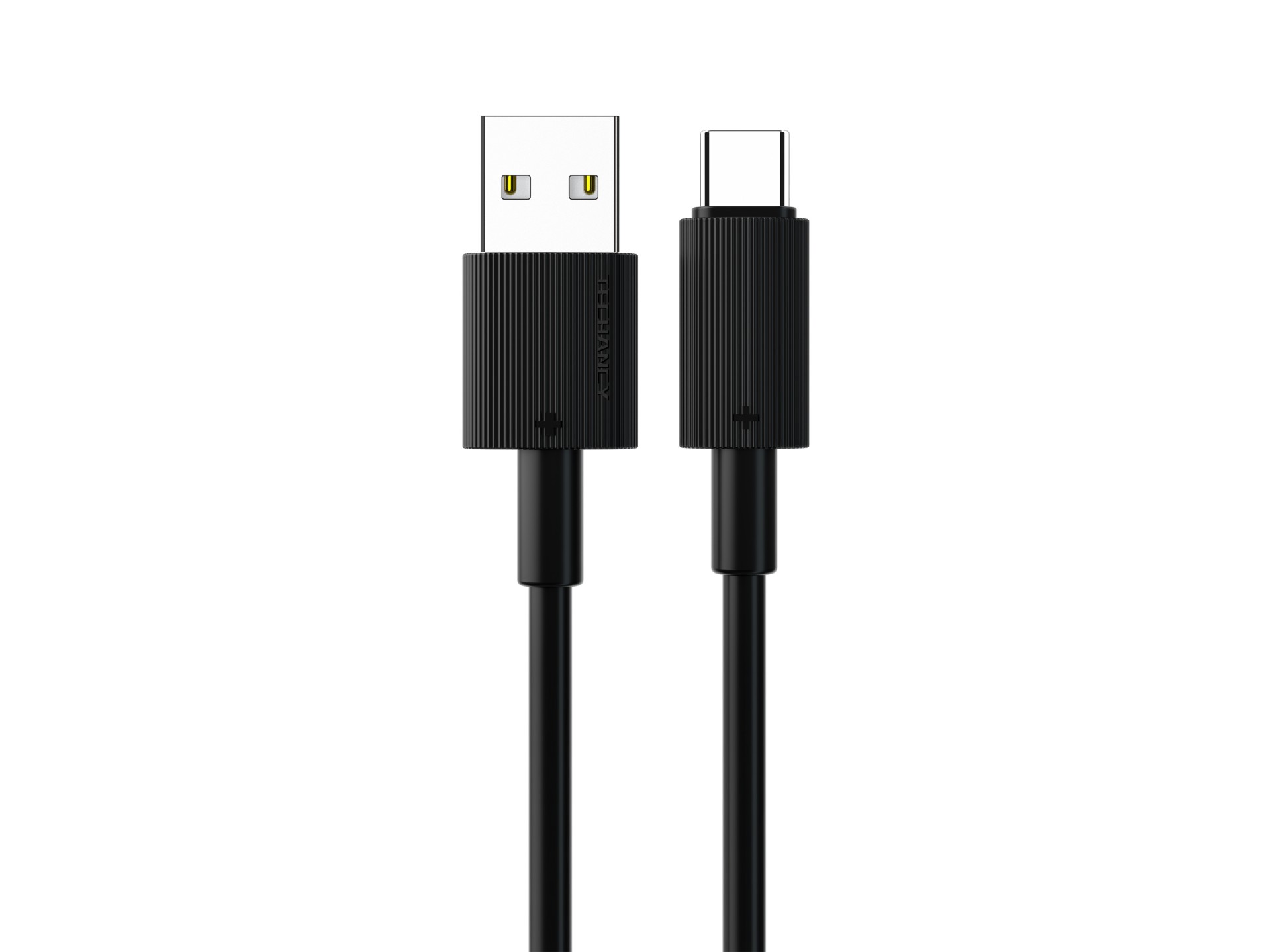 Cable de datos USB tipo C Techancy negro TB1768, longitud 1 m, admite corriente de 3 A y transferenc
