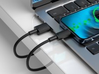 Cable de datos USB tipo C Techancy negro TB1768, longitud 1 m, admite corriente de 3 A y transferenc Cable de datos USB tipo C Techancy negro TB1768, longitud 1 m, admite corriente de 3 A y transferenc