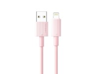Cable de datos USB-Lightning Techancy rosa TB1768, longitud 1 m, admite corriente de 3 A y transfere