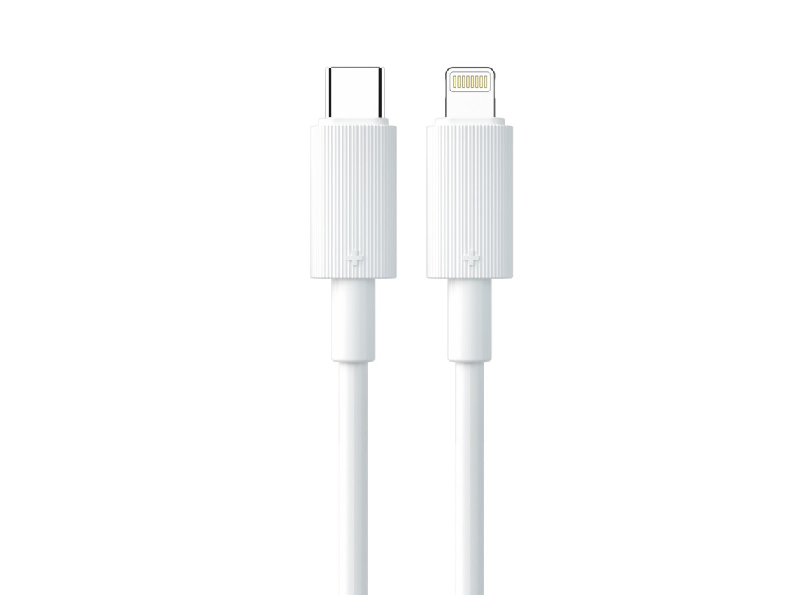 Techancy Cabo Pd De Carregamento Rápido 1m Branco TB1769,Tipo-C Para Ip, Carregamento Rápido De 30w