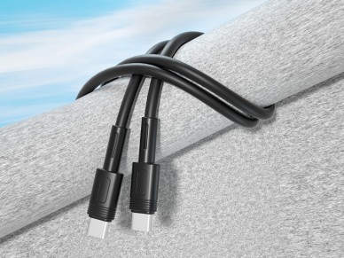 Techancy Cabo Pd De Carregamento R�pido Preto 1,5 M TB1772, Usb C Para Porta Usb C 60w/20v-3a Carreg