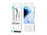 Techancy Fast Charge USB-Lightning Data Cable TB1774, 1m, 5A Super Fast Charge, Data Transfer, White
