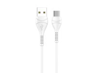 Techancy Cabo De Dados Usb-Type-C Branco 1M TB1775,Carregamento R�pido De 2,4 A, Suporta Transmiss�o