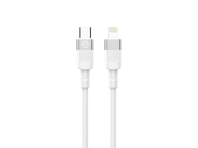 Cable de datos Techancy PD de 30 W, blanco, 1 m, TB1792, USB C-IPX/11/12-14, compatible con carga r&