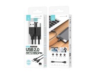 Techancy USB AM to Mini 5pin Data Cable 1.5m Black TB1777, Compatible with Hard Drive, Car Recorder,