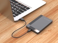 Techancy USB AM to Mini 5pin Data Cable 1.5m Black TB1777, Compatible with Hard Drive, Car Recorder,