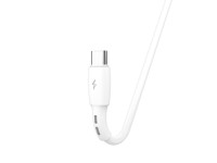 Techancy USB-Type C Data Cable White TB1778, 2.4A Charging, 30cm Suitable for Use with Power Bank Techancy USB-Type C Data Cable White TB1778, 2.4A Charging, 30cm Suitable for Use with Power Bank