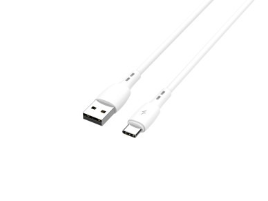 Techancy Cabo De Dados Usb- Tipo C Branco TB1778, Carregamento 2,4A, 30cm Adequado Para Utiliza��o C