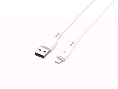 Techancy USB-Lightning Data Cable White TB1778, 2.4A Charging, 30cm Suitable for Use with Power Bank