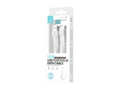 Techancy USB-Lightning Data Cable White TB1778, 2.4A Charging, 30cm Suitable for Use with Power Bank