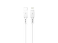 Techancy USB C to Lightning Data Cable White TB1778, PD30W Charging, 30cm Suitable for Use with Powe
