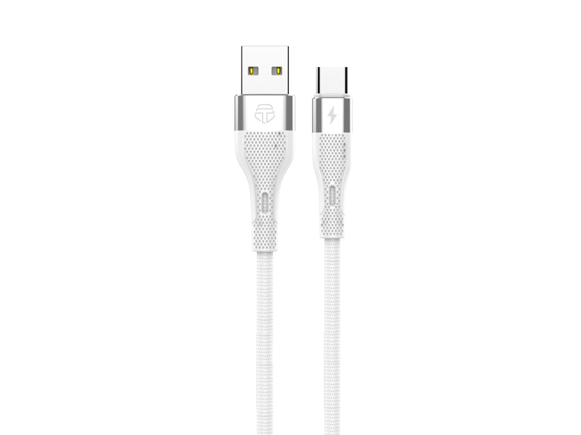 Techancy Cabo De Dados Usb Tipo C Branco TB1779, Carregamento Rápido De 3,1 A, Suporte Para Transfer