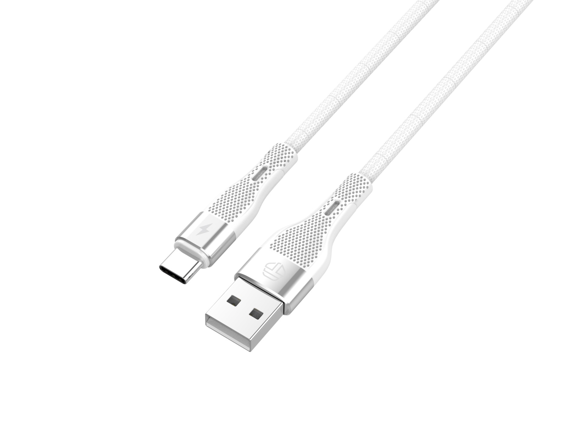 Techancy Cabo De Dados Usb Tipo C Branco TB1779, Carregamento Rápido De 3,1 A, Suporte Para Transfer