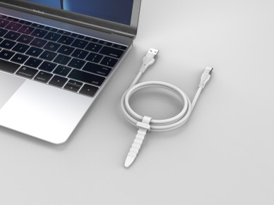 Techancy Cabo De Dados Usb Tipo C Branco TB1779, Carregamento R�pido De 3,1 A, Suporte Para Transfer