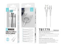 Techancy Cabo De Dados Usb Tipo C Branco TB1779, Carregamento Rápido De 3,1 A, Suporte Para Transfer Techancy Cabo De Dados Usb Tipo C Branco TB1779, Carregamento Rápido De 3,1 A, Suporte Para Transfer