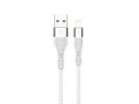 Cable de datos USB Lightning Techancy blanco TB1779, carga rápida de 3,1 A, compatible con tran