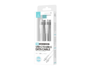 Techancy PD USB C to USB C Fast Charging Cable White TB1779, 60W Fast Charging, Length 1M Techancy PD USB C to USB C Fast Charging Cable White TB1779, 60W Fast Charging, Length 1M
