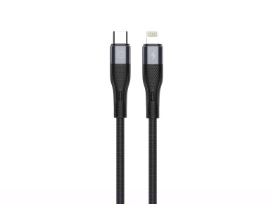 Techancy Cabo de carregamento r�pido PD USB C para Lightning Preto TB1779, carregamento r�pido de 30