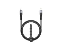 Techancy PD USB C to Lightning Fast Charging Cable Black TB1779, 30W Fast Charging, Length 1m Techancy PD USB C to Lightning Fast Charging Cable Black TB1779, 30W Fast Charging, Length 1m