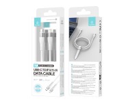 Techancy Fast Charging Cable PD USB C to Lightning White TB1779, 30W Fast Charging, Length 1M Techancy Fast Charging Cable PD USB C to Lightning White TB1779, 30W Fast Charging, Length 1M