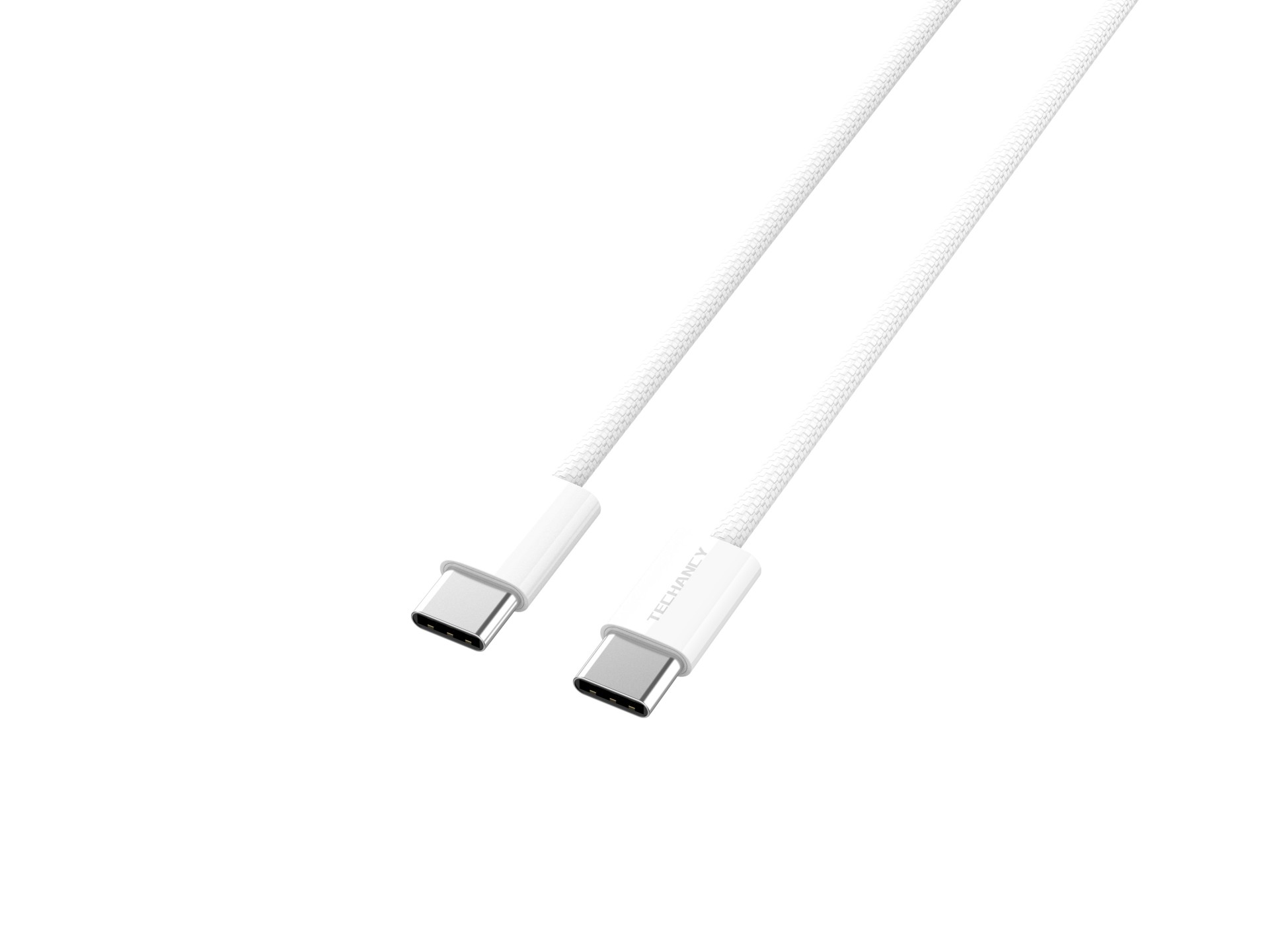 Techancy 60W USB C to USB C Fast Charging Data Cable TB1795, 1M Length, Braided Cable