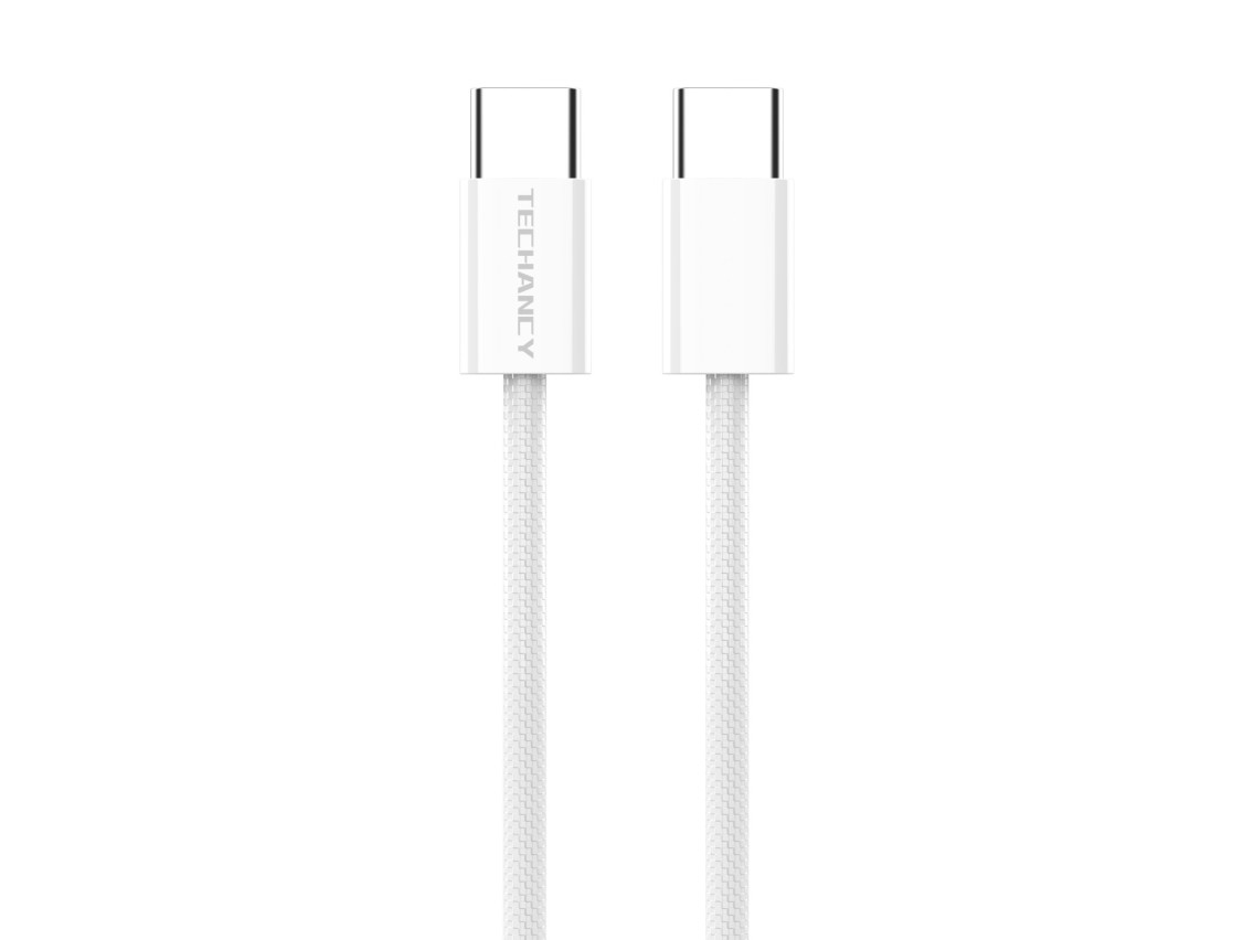 Techancy 60W USB C to USB C Fast Charging Data Cable TB1795, 2M Length, Braided Cable