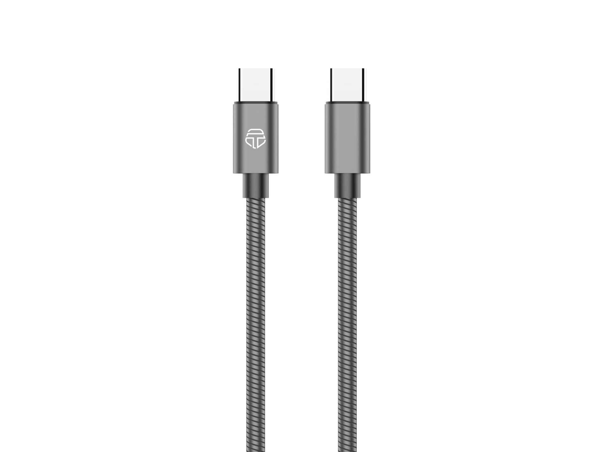 Techancy USB C to USB C Cable 1m TB1796, All-Metal Design, Animal Resistant, 60 Watt Fast Charging