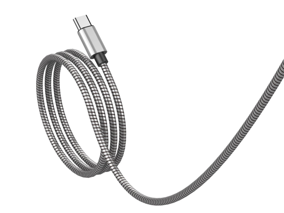 Techancy USB-C to Lightning Cable 1m TB1796, All Metal Design, Pet Resistant, 30 Watt Fast Charging