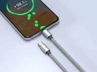Techancy USB-C to Lightning Cable 1m TB1796, All Metal Design, Pet Resistant, 30 Watt Fast Charging