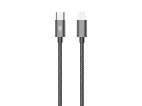 Techancy Cabo Usb C Para Lightning 1m TB1796, Design Totalmente Met�lico, Resistente A Animais, Carr