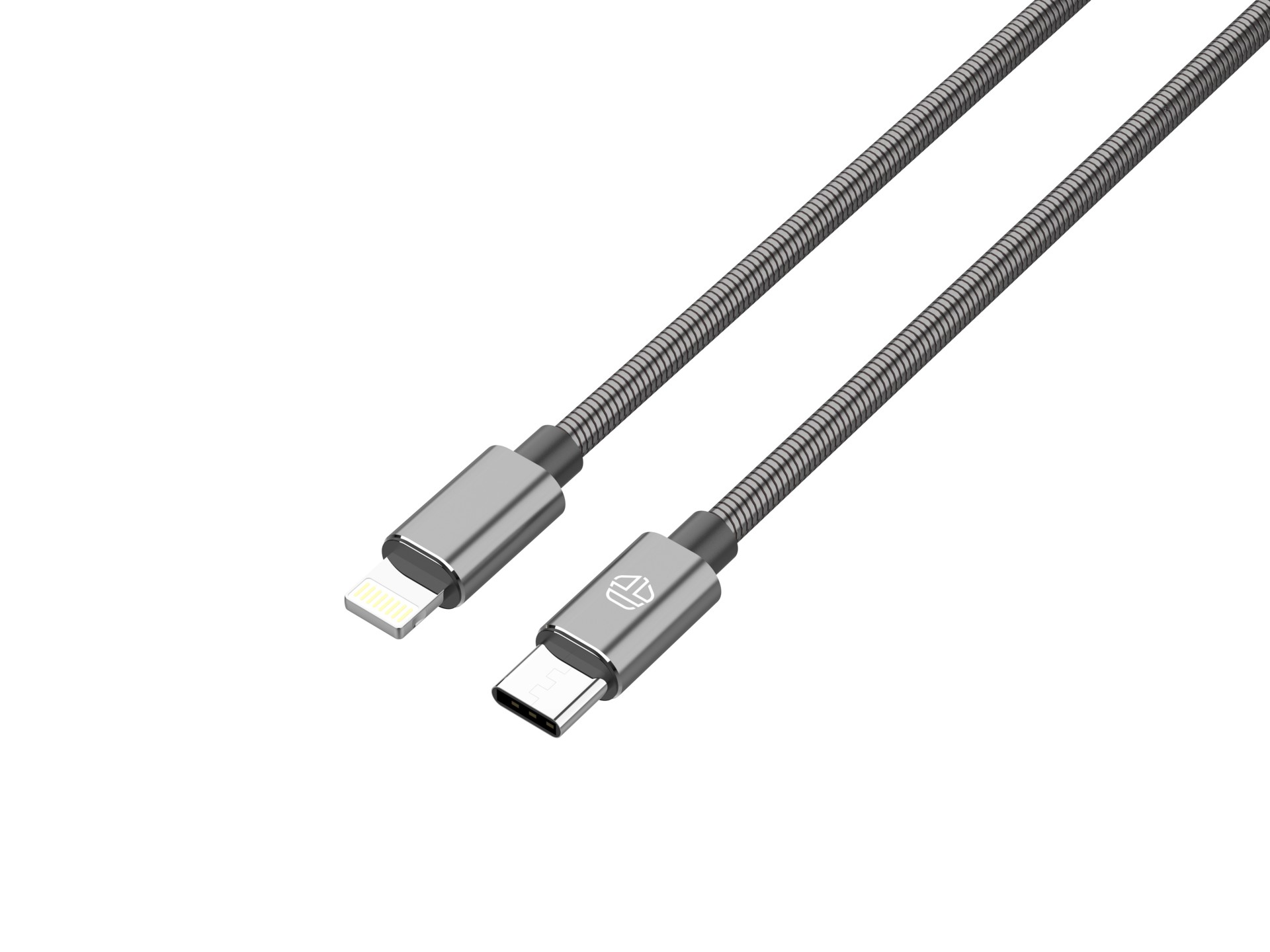 Techancy Cabo Usb C Para Lightning 1m TB1796, Design Totalmente Metálico, Resistente A Animais, Carr