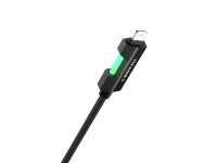 Techancy USB-C to Lightning Cable TB1797, 1 Meter/30 Watts, RGB Lights, Aluminum Braided, Compatible