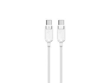 Techancy USB-C to USB-C Data Cable 1m/60w White TB1798 for Charging Smartphones, Tablets and Laptops Techancy USB-C to USB-C Data Cable 1m/60w White TB1798 for Charging Smartphones, Tablets and Laptops