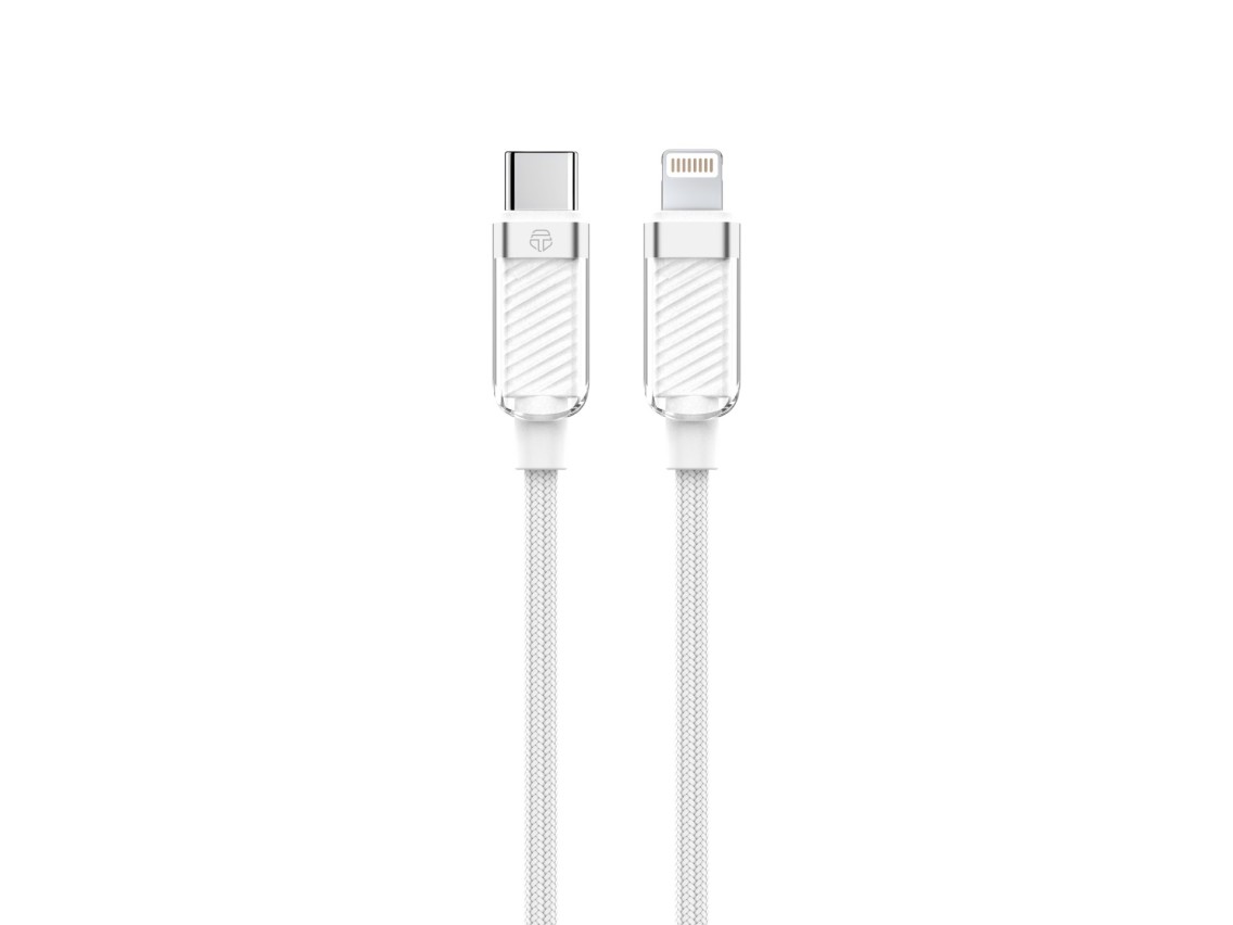 Techancy Cabo Usb-C Para Ip 11-14 Cabo De Dados 1m/27w Branco TB1798, Compatível Com Iphone/Ipad Car