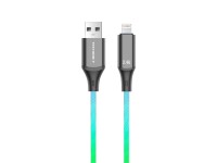 Cable de datos Techancy TB1781 de 1 m, USB-IP8/X/11-14, efecto de iluminación RGB, carga de 2,4