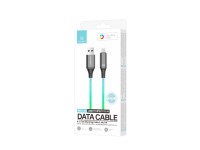 Techancy 1M Data Cable TB1781, USB-IP8/X/11-14, RGB Lighting Effect, 2.4A Charging, High-Speed Trans Techancy 1M Data Cable TB1781, USB-IP8/X/11-14, RGB Lighting Effect, 2.4A Charging, High-Speed Trans
