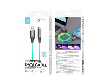 Techancy 1m Data Cable TB1799, USB-C to USB-C, RGB Lighting Effects, 27W Fast Charging. Techancy 1m Data Cable TB1799, USB-C to USB-C, RGB Lighting Effects, 27W Fast Charging.