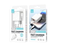 Techancy Carregador Usb 2.4A Branco TA2759, Kit De Cabos Ip7/X/11-14, 1m 2.4A, Chip Inteligente Inc Techancy Carregador Usb 2.4A Branco TA2759, Kit De Cabos Ip7/X/11-14, 1m 2.4A, Chip Inteligente Inc