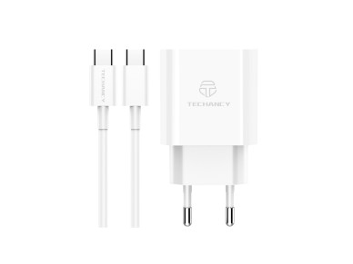 Techancy 18W PD Charger TA2786, USB-C to Lightning Cable Set, 3A Fast Charging, Compact and Portable Techancy 18W PD Charger TA2786, USB-C to Lightning Cable Set, 3A Fast Charging, Compact and Portable