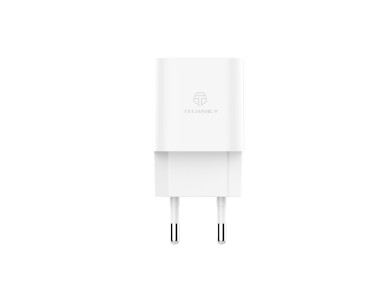 Techancy Carregador De Parede Usb Branco TA2772, Carregamento 5V-2.4A 2usb Compat�vel Com Diferentes