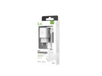 Cargador de pared Techancy 2USB blanco TA2790, carga de 5 V-2,4 A, cable Lightning de 1 m, compatibl Cargador de pared Techancy 2USB blanco TA2790, carga de 5 V-2,4 A, cable Lightning de 1 m, compatibl