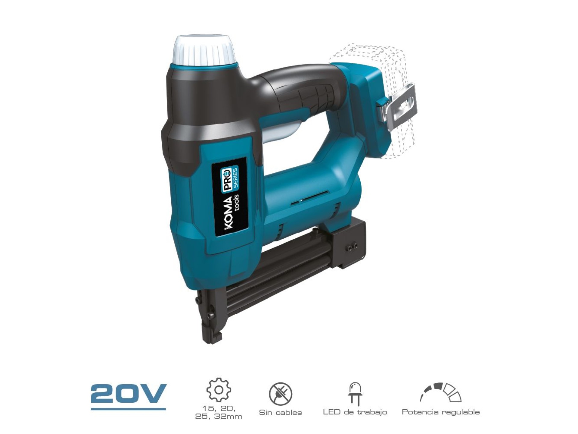 20v nail gun (without battery and charger)