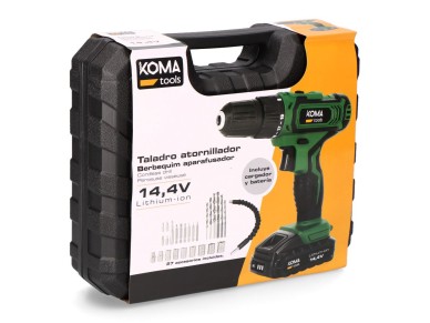 Battery drill/screwdriver kit 27 accessories